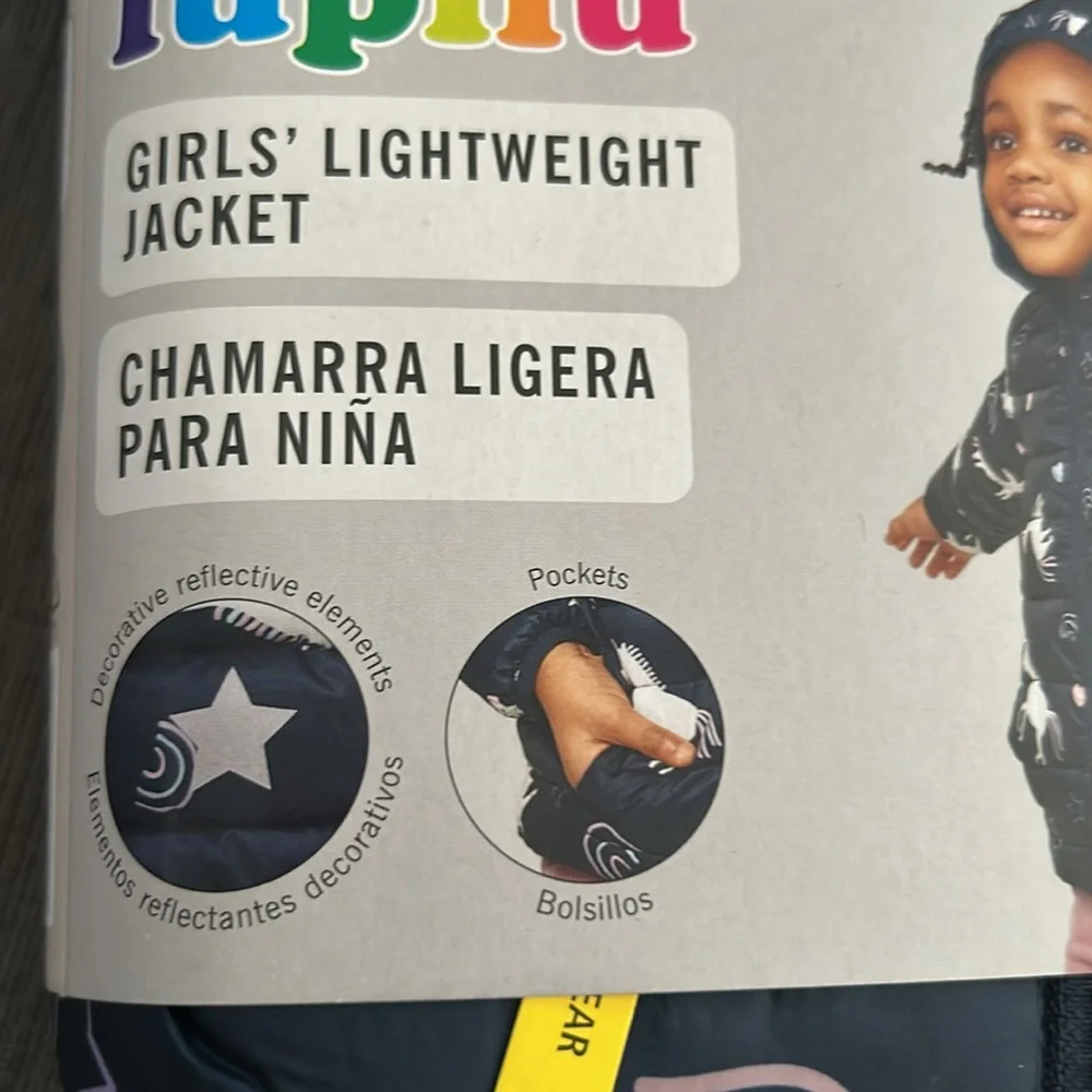 Lupilu Lightweight Jacket Unicorns Girls 3-4T NWT